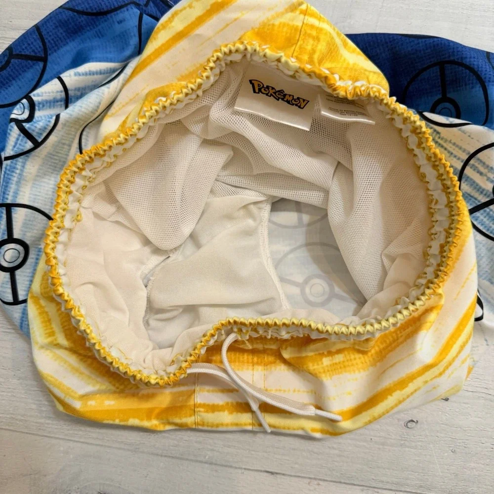 Pokemon kids‎ swim shorts yellow blue youth small